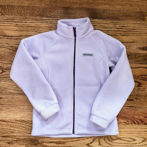 Girls Purple Columbia Fleece Size M 10/12 - Picture 1 of 5